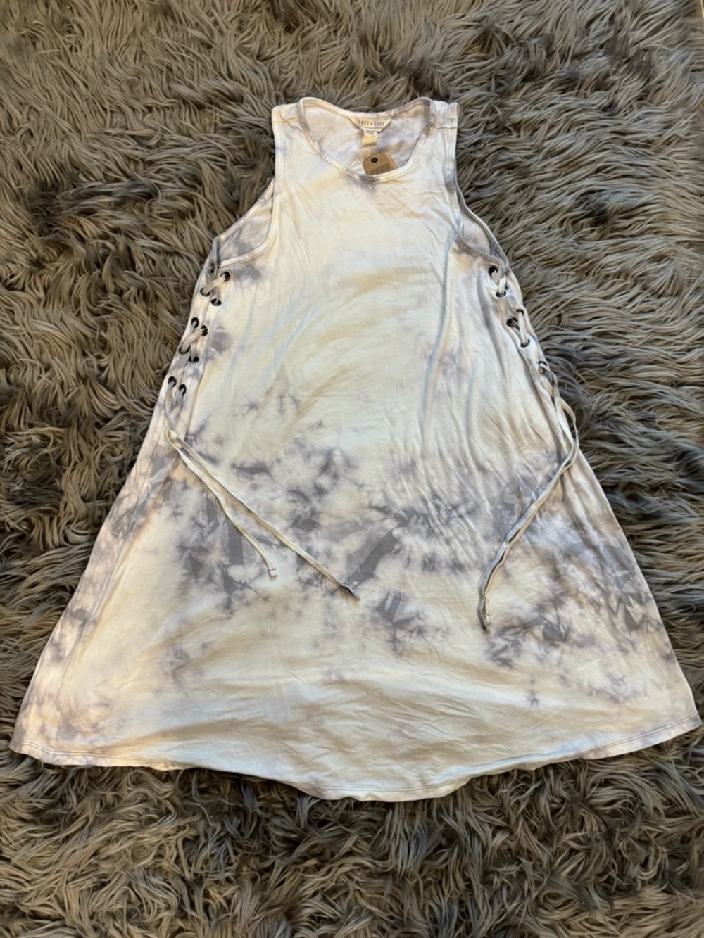 American Eagle Outfitters Soft and Sexy lace up side swing dress
